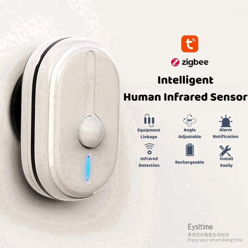 Tuya ZigBee PIR Sensor Wireless Rechargeable Home Automation