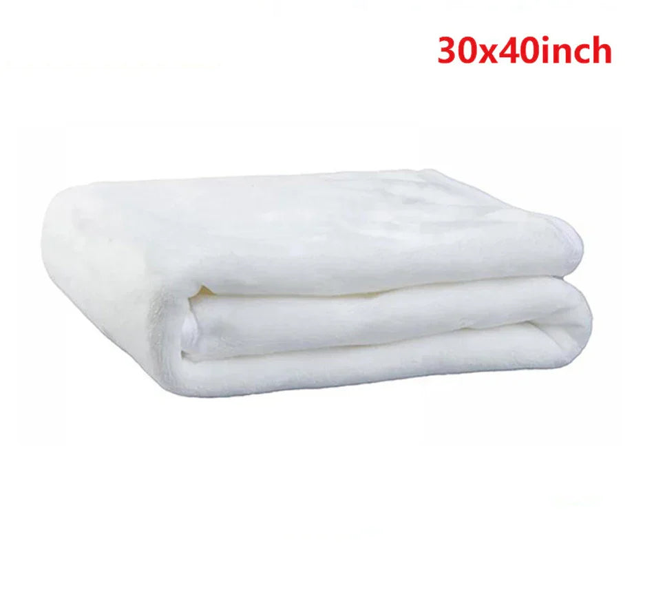 2pcs Towel Sublimation DIY White Blank Double Layer