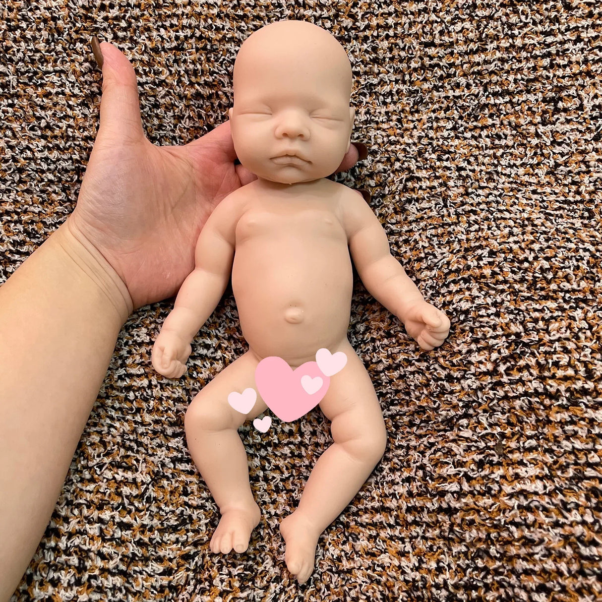 8 styles/28cm Cuddly Unpaint Solid Silicone Bebe Reborn