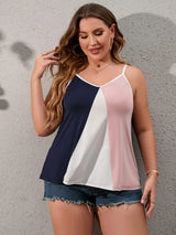 Finjani Plus Size Womens Clothing Front Color Block