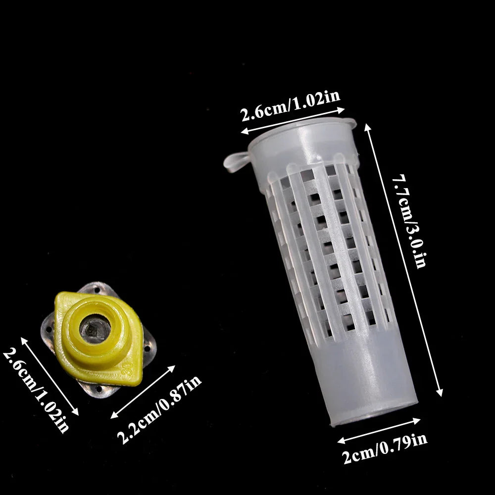 1Set Virgin Queen Rearing Kit Plastic Cage Capping