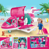 Cute Playset Doll With Travel Dream Airplane And