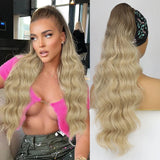 Vigorous Synthetic Long Body Wavy Drawstring Ponytail for