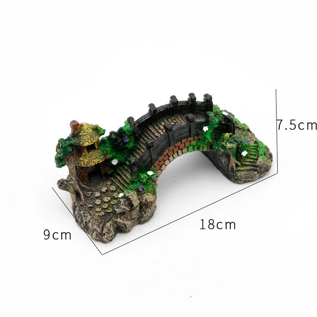 Fish Tank Plant Rockery Multi-style Aquarium Decoration,Resin Artificial