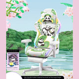 2023 Panda Gaming Chair for Girls – Adjustable Home Office Recliner