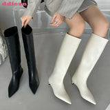 New Brown High Modern Boots For Women Female