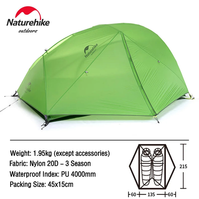 Naturehike 2 Person Tent Star River Camping Tent