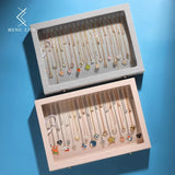 Ice Velvet 20 Hooks Jewelry Showcase for Necklaces