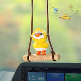 Cartoon Cute animated car accessories Swinging Duck pendant