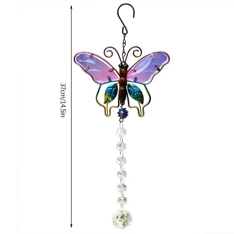 Outdoor Hanging Wind Chimes Suncatchers Crystal Prism Ball