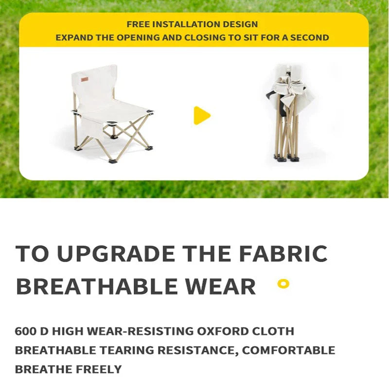 Outdoor Portable Folding Chair Foldable Car Outdoor Chair