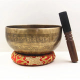 Nepal Large Tibetan Bowls Handmade Brass Singing Bowl