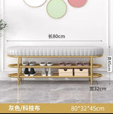 Nordic Shoe Bench Soft Cushion Multifunctional Shoe Rack