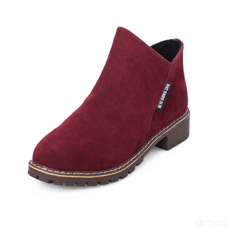 Shoes Women 2022 Fashion Thick Sole Ankle Boots