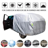 Universal SUV/Sedan Full Car Covers Outdoor Waterproof Sun Rain Snow Protection UV Umbrella Silver S-XXL Auto