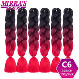 Synthetic Jumbo Braids Hair Omber Braiding Hair Extensions for Women Yaki Texture Black Blue Fake Hair Mirra’s Mirror