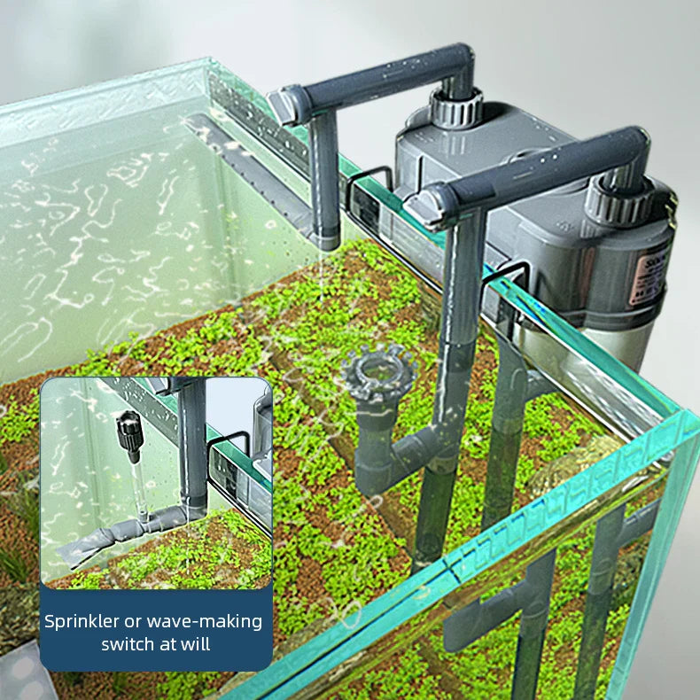 Aquarium Filter System Waterfall rainforest Mute Aquarium External