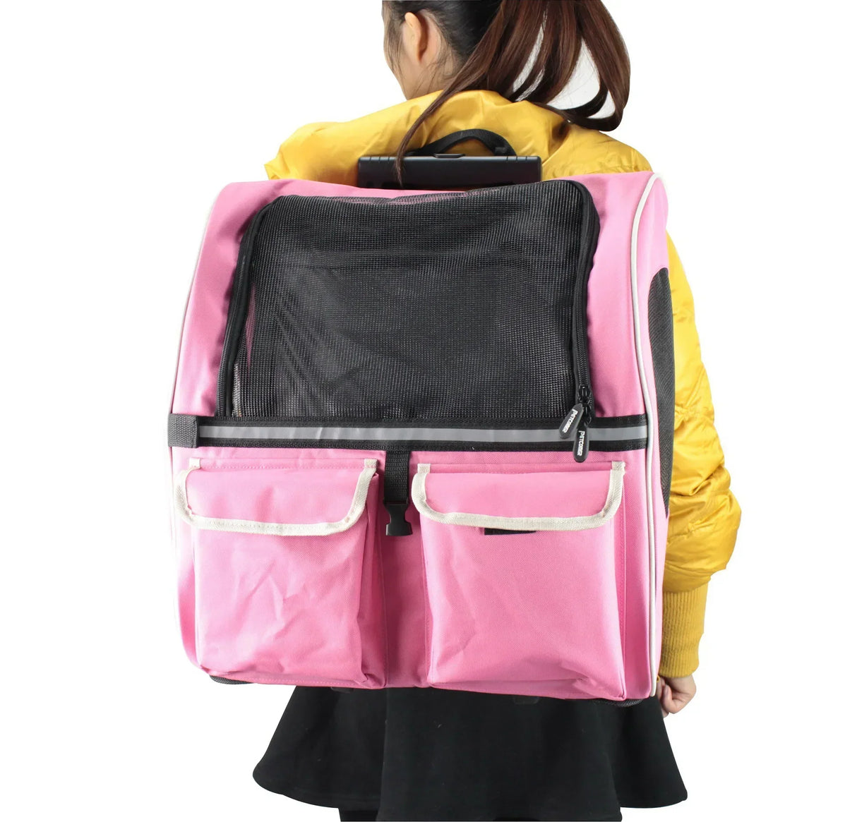 Portable Folded Stroller for Pet Detachable Dog Carrier
