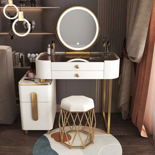 Classic Dressing Table Modern Organizers Mirror Vanity Storage