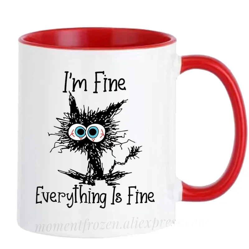 Kitten Cat Coffee Mugs Ceramic Tea Cups Creative