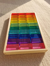 New Design Montessori Toys See Through Rainbow Lucite