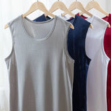 Men Ice Silk Tank Tops Underwear Mens Undershirt