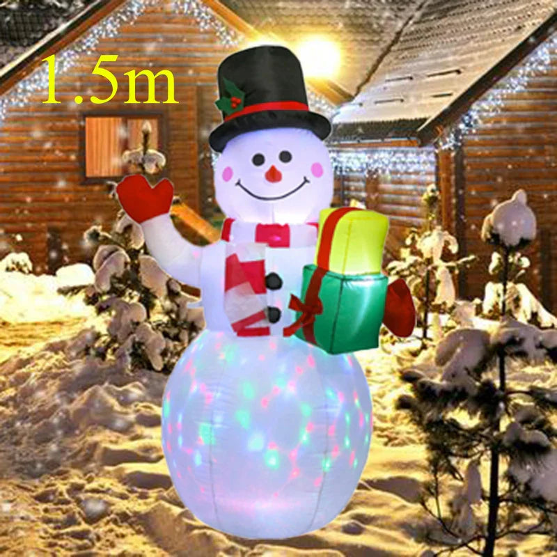 Christmas Inflatable Decoration Toy Built-in LED Lights Inflatable