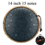 Hluru Glucophone Steel Tongue Drum 14 Inch 15