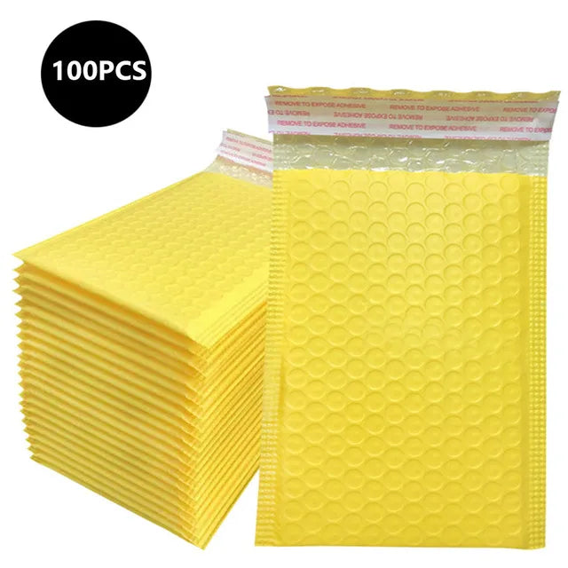 100 Pcs Black Bubble Mailer Bubble Padded Mailing