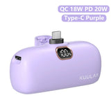 KUULAA Mini Power Bank 5000mAh PowerBank QC PD