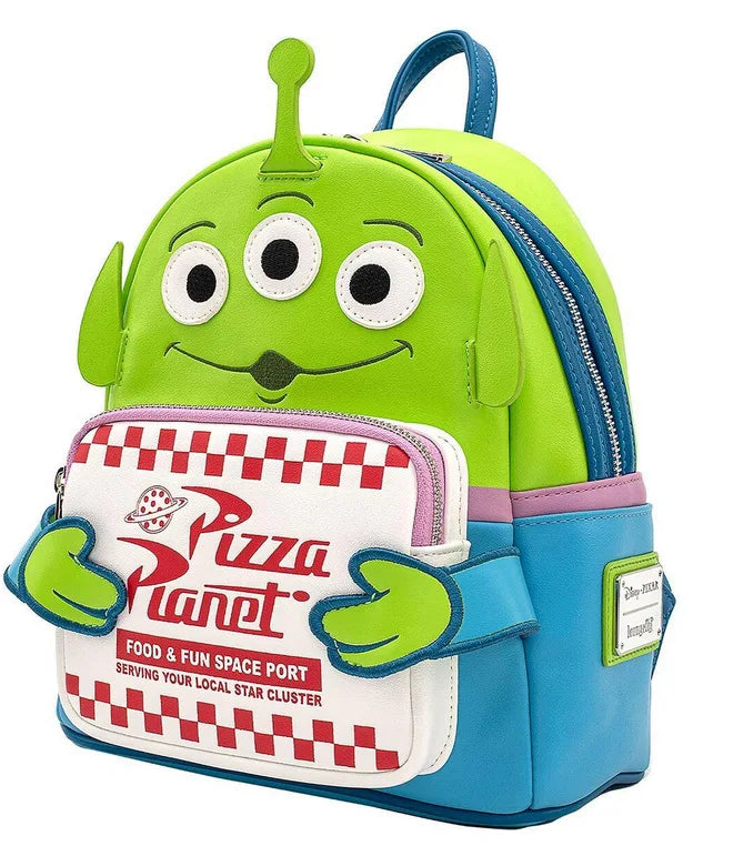 Disney Toy Story 3 Alien Three-eyed Leather Backpack