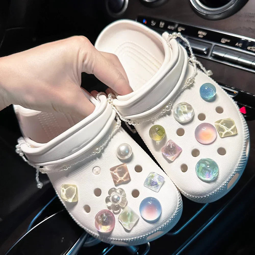 Shoe Charms for Croc Accessories Artificial Crystal Shoe