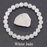 Real Natural Labradorite Stone Bead Bracelet Men Women