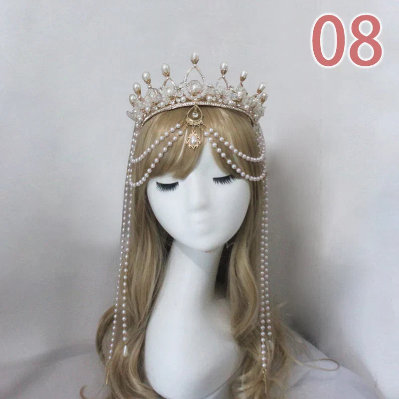 Baroque Headband DIY Material Gothic Lolita Crown Headband