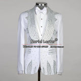 White Suits For Men Wedding Luxury Heavy Beading