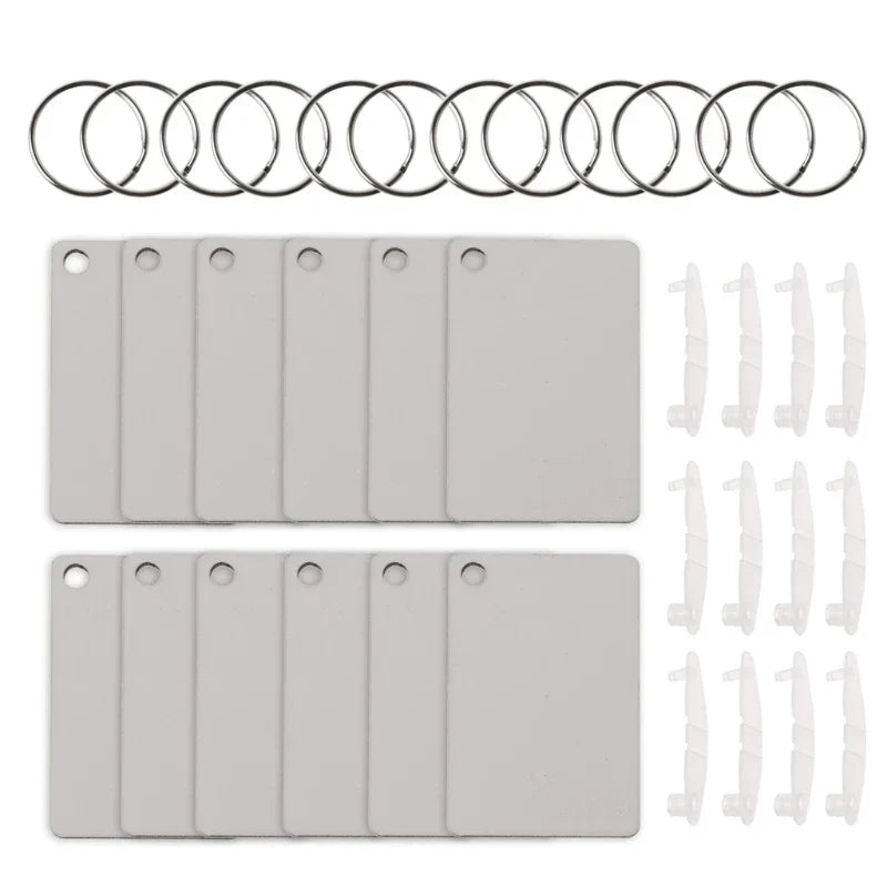 122430Pcs Sublimation Blank Keychains Thermal Transfer Key Chain