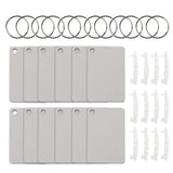 122430Pcs Sublimation Blank Keychains Thermal Transfer Key Chain