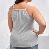Plus Size Sexy Hater Neck Summer Casual Top