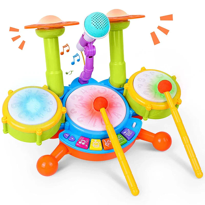 Kids Drum Set Toddlers 1-3 Musical Baby Educational