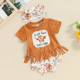 Toddler Baby Girl Western Outfit Wild Hair Don