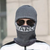 Men's Neck One-Piece Hat Winter Thickened Warm Woolen