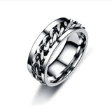 2030PcsLot Classic Stainless Steel Chain Rotating Rings for