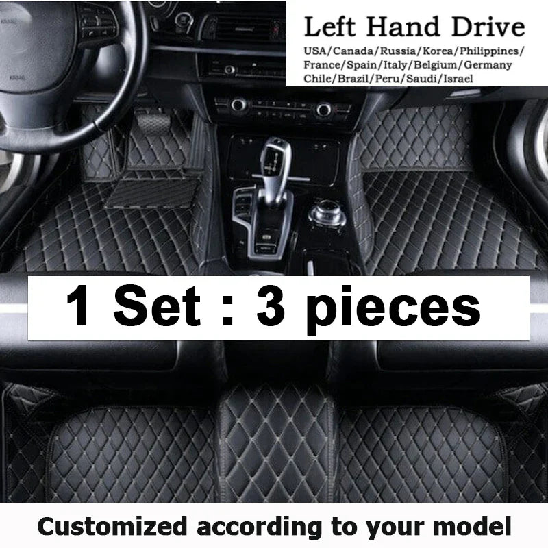Custom Made Leather Car Floor Mats For Toyota