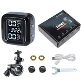 Wireless LCD Display Motorcycle TPMS Tyre Temperature Tester