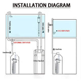 Aquarium CO2 regulator, aquarium aluminum alloy simple single