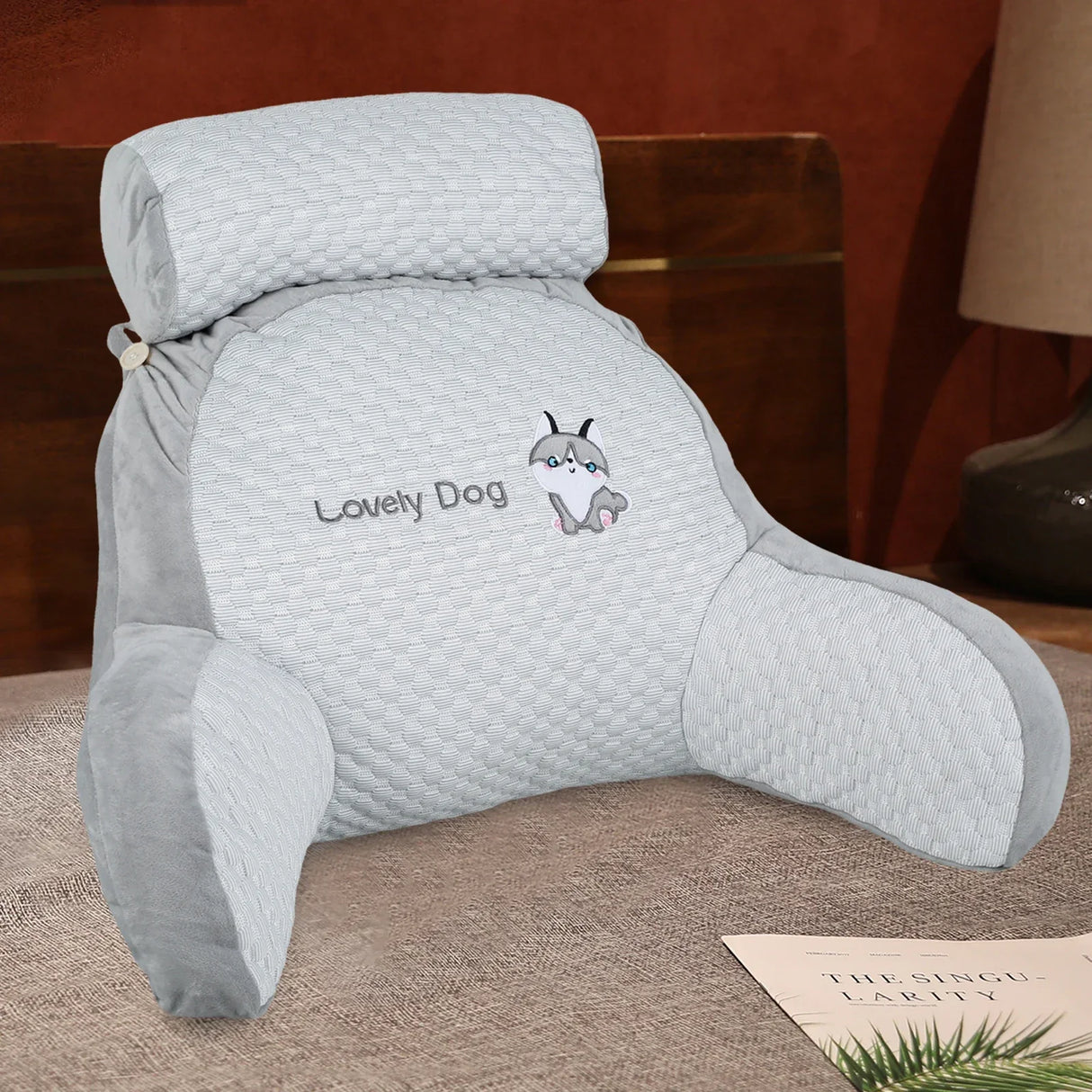 All Season Reading Pillow Comfortable Soft Detachable Lumbar