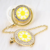 Gold Pacifier Baby Pacifier Clip Personalized BPA Free