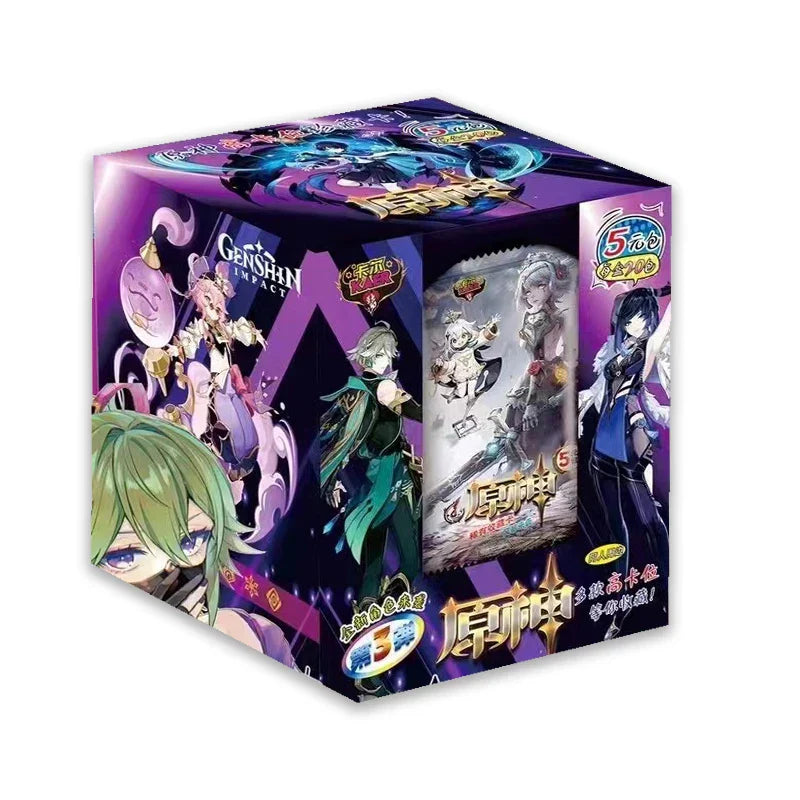 Genshin Impact Cards Anime TCG Game Collection Pack