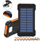 New 200000mah Large Portable Capacity Solar Power Bank