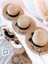 Customized Beach Hat Floppy Beach Hats Customized Bride